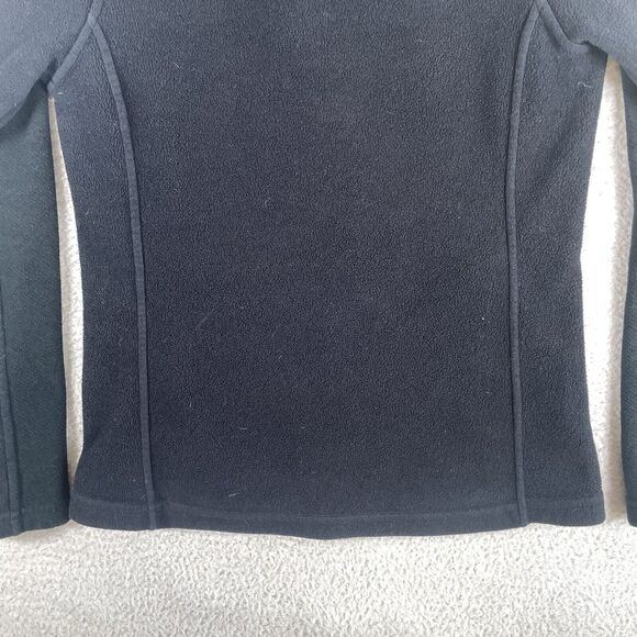 Patagonia Synchilla Sweater Womens Small Black Full Zip Slimming Broken Zip Tab - Picture 12 of 16